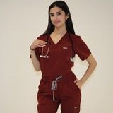 Burgundy Red: VICTORIA™ One Pocket - Burgundy Velvet