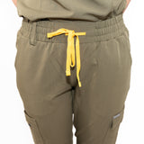 Pantalon de jogging coupe slim VICTORIA™ - Velours vert